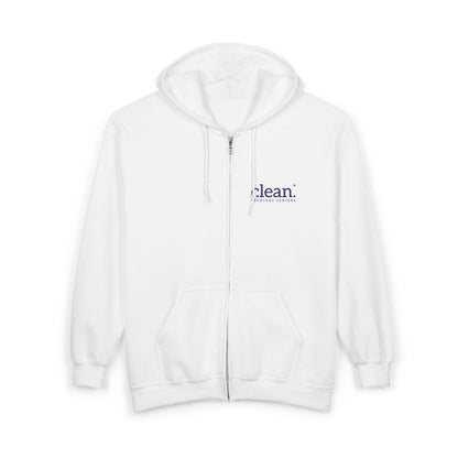 Clean Logo Embroidered Full-Zip Hoodie