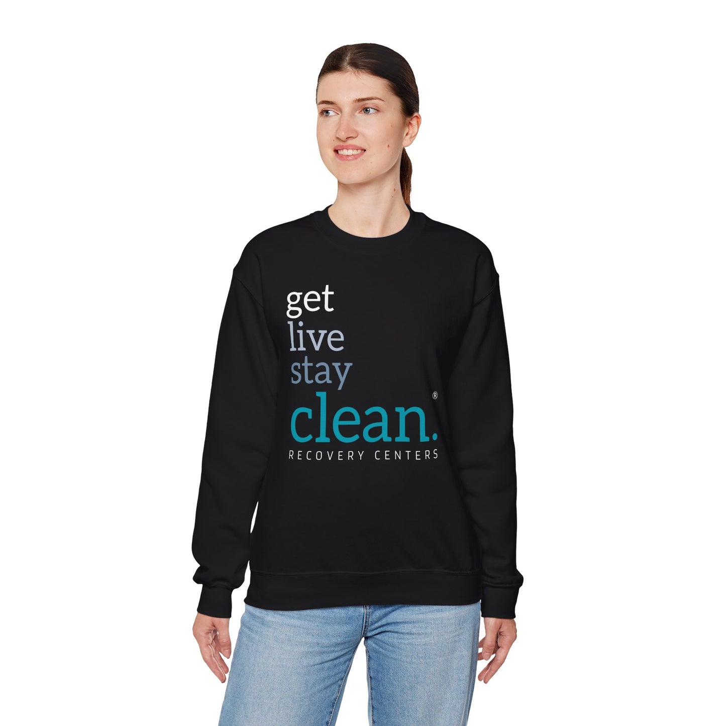 Get, Live, Stay Clean Crewneck Sweatshirt